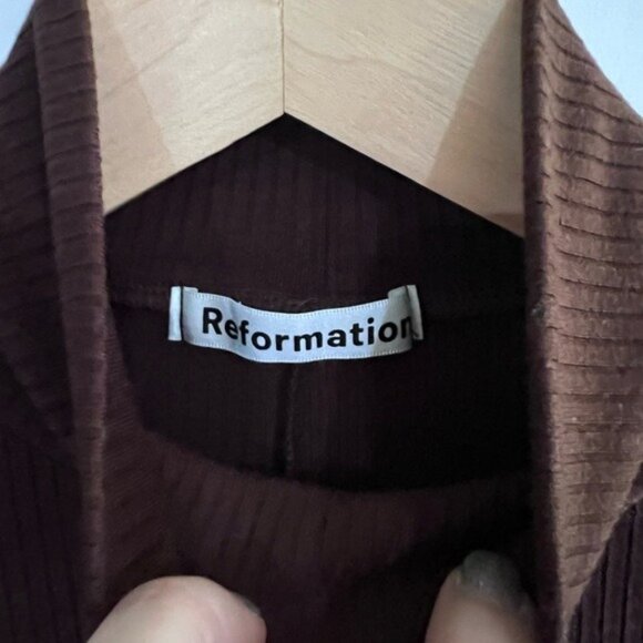 Reformation Ribbed Knit Dress - Picture 5 of 7